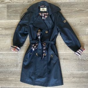 Burberry Navy Trench Coat